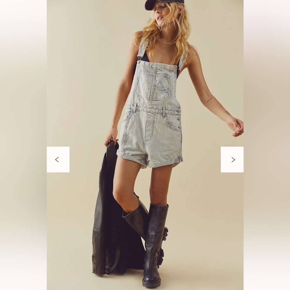 We The Free Ziggy Novelty Shortalls Size Medium